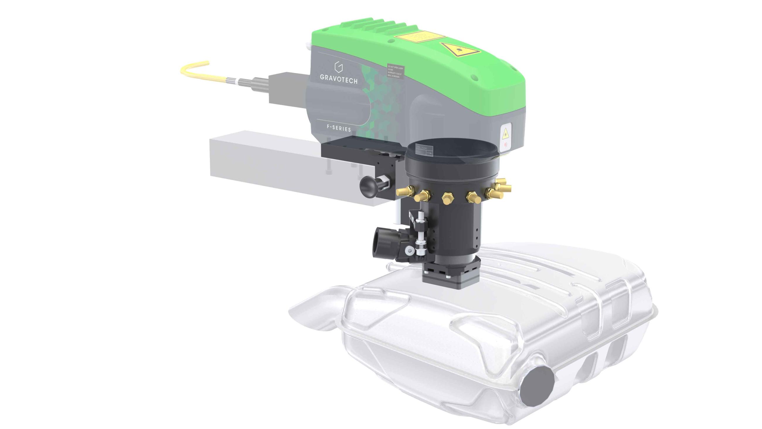 连接光纤激光打标机的 Mini-inline，是一级激光机解决方案