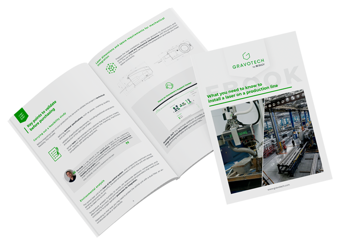 Mockup for gravotech ebook guide for production line marking solution integration