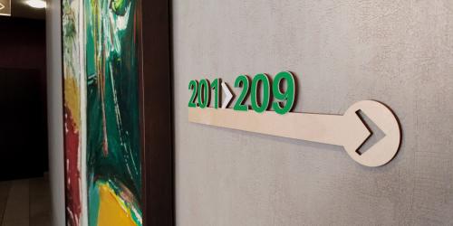 Laser wood cutting indoor signage