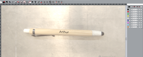 Engraving preview on Gravostyle™