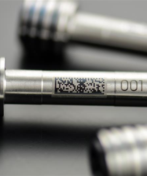 Black laser marking