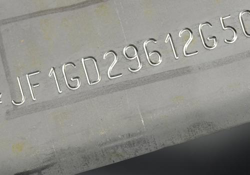 Vehicule Identification Number deep marking
