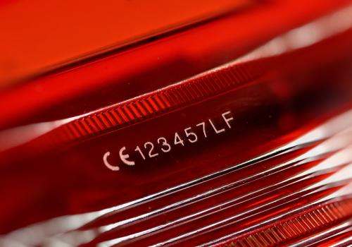 Optical unit marking (CE)