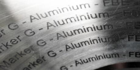 Aluminum black laser marking